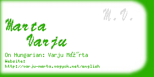 marta varju business card